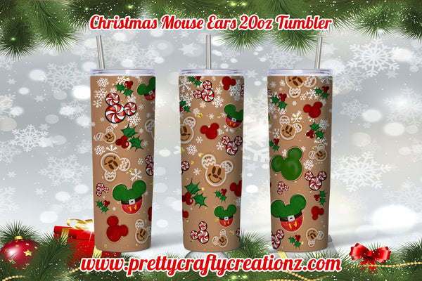 Christmas Mouse Inspired Tumbler