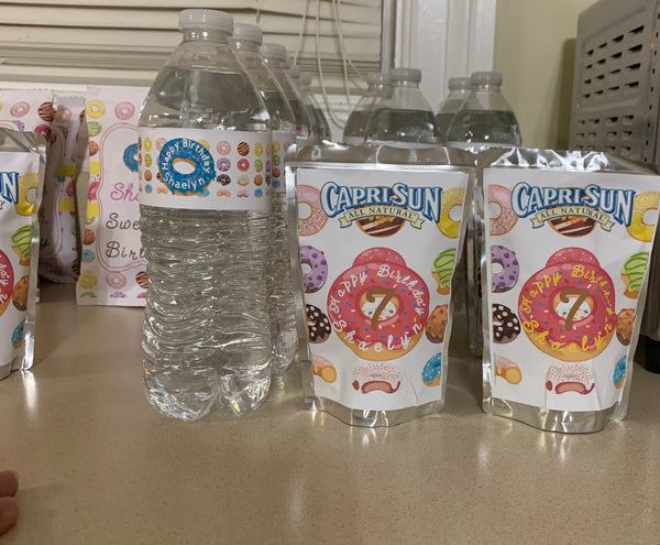 Custom Water Bottle Labels (Labels Only) - Pretty Crafty Creationz