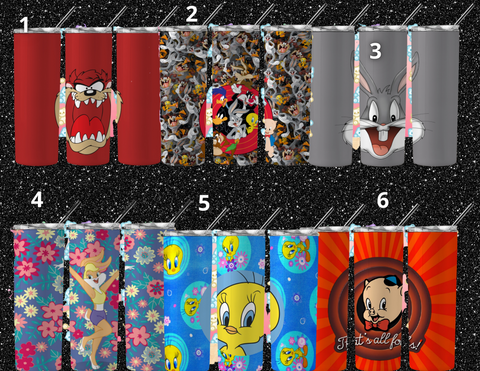 Looney Tunes inspired Tumbler - Pretty Crafty Creationz