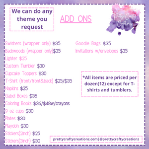 Party Package ADD ONS
