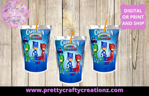 Juice Pouch Labels - Pretty Crafty Creationz