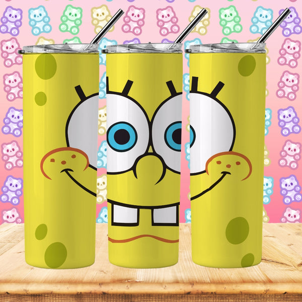 Spongebob Inspired Tumbler - Pretty Crafty Creationz