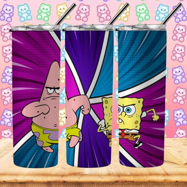 Spongebob Inspired Tumbler - Pretty Crafty Creationz