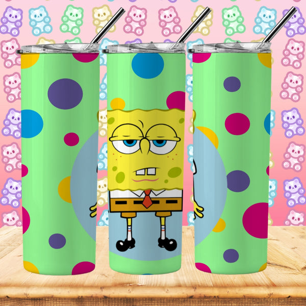 Spongebob Inspired Tumbler - Pretty Crafty Creationz