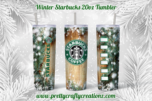 Winter Starbucks Inspired Tumbler