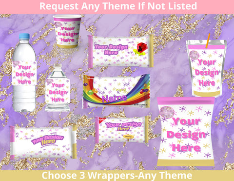 DIGITAL Custom Labels and Wrappers / Party Favor/ Personalized Labels Wrappers - Pretty Crafty Creationz