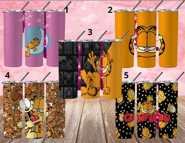 Garfield Inspired Tumbler - Pretty Crafty Creationz