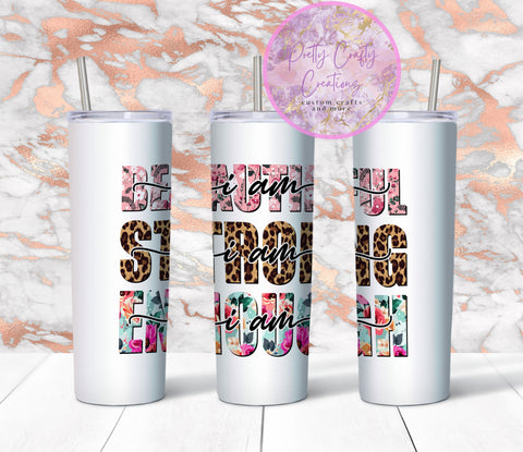 I AM 20 ounce Skinny Tumbler