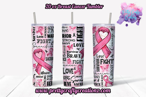 Breast Cancer 20 ounce Tumbler