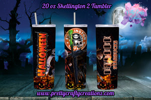 Skellington 2 Starbucks Inspired 20 ounce Tumbler| Halloween Themed Tumbler