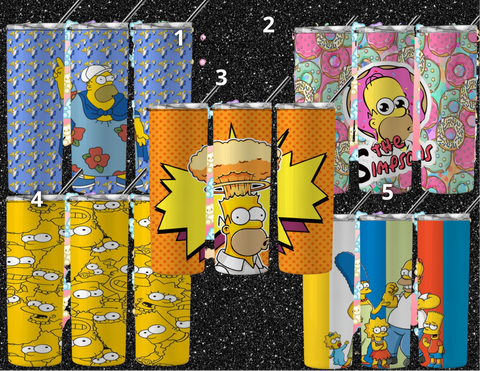 The Simpsons inspired Tumbler - Pretty Crafty Creationz