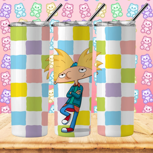 Hey Arnold inspired Tumbler - Pretty Crafty Creationz