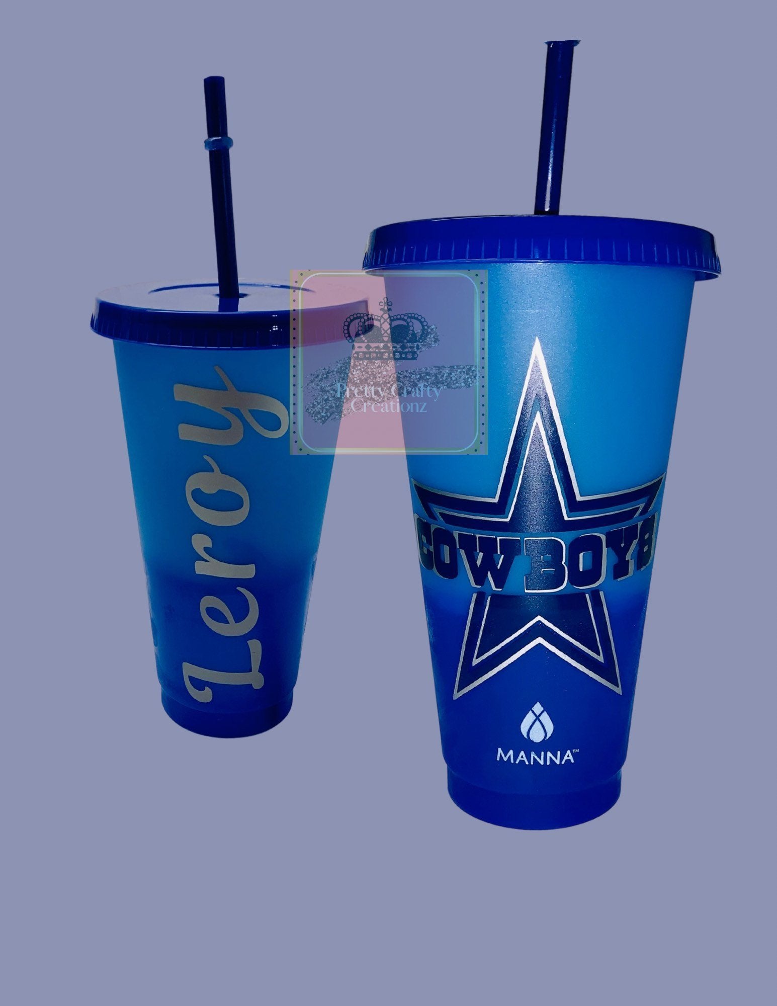 Personalized Cowboys Color Changing Cup - PrettyCraftyCreationz