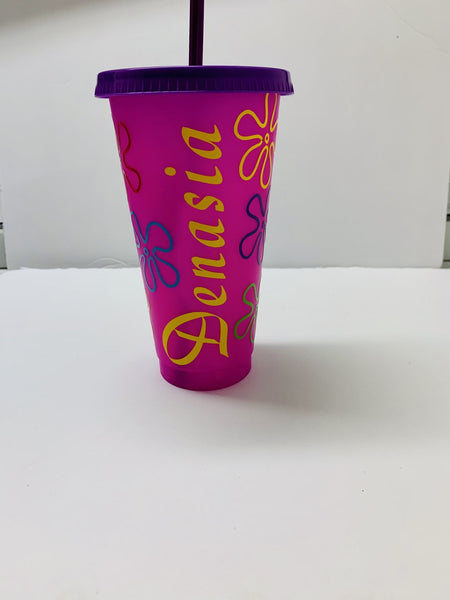 Personalized Spongebob Color Changing Cup - Pretty Crafty Creationz